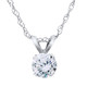 VS 3/8ct Diamond Solitaire Pendant 14K White Gold