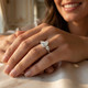 1 3/4Ct Pear Shape Lab Grown Diamond Engagement Ring White, Yellow or Rose Gold