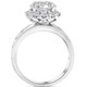 Certified 5Ct Lab Grown Diamond Halo Engagement Ring 14k White Gold