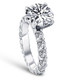 5 1/2Ct Diamond Eternity Engagement Ring 14k White Gold Lab Grown