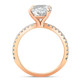 2 1/2Ct Oval Diamond Engagement Ring 14k Rose Gold Lab Grown