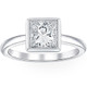 2 Ct Princess Cut Diamond Solitaire Bezel Engagement Ring Lab Grown White Gold 2 Ct Princess Cut Diamond Solitaire Bezel Engagement Ring Lab Grown White Gold