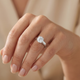 1 Ct Solitaire Round Cut Diamond Engagement Ring 14k White Gold Lab Grown