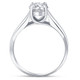 1 Ct Solitaire Round Cut Diamond Engagement Ring 14k White Gold Lab Grown