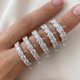 2 - 6Ct TW Diamond Eternity Ring 14k Gold Anniversary Lab Grown Wedding Band