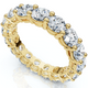 2 - 6Ct TW Diamond Eternity Ring 14k Gold Anniversary Lab Grown Wedding Band