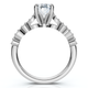 1.10 - 6.10Ct Oval Diamond Engagement Ring 14k Gold Lab Grown