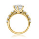 6 1/2Ct Diamond Engagement Wedding Ring Set in 10k Yellow Gold Lab Grown