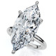 Certified 6Ct Marquise Solitaire Diamond Engagement Ring Lab Grown
