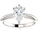 1 Ct Pear Shape Diamond Engagement Ring Lab Grown 14k White Gold 1 Ct Pear Shape Diamond Engagement Ring Lab Grown 14k White Gold