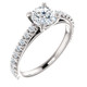 1 Ct Lab Grown Diamond Engagement Ring 14k White Gold 1 Ct Lab Grown Diamond Engagement Ring 14k White Gold