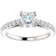 1 Ct Lab Grown Diamond Engagement Ring 14k White Gold 1 Ct Lab Grown Diamond Engagement Ring 14k White Gold