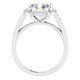 3 1/2 Ct Cushion Moissanite & Lab Diamond Engagement Halo Ring 10k White Gold 3 1/2 Ct Cushion Moissanite & Lab Diamond Engagement Halo Ring 10k White Gold
