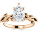 1.53 Ct Lab Grown Diamond Ring in Rose Gold | IGI Certified