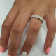 1/3 ct Diamond Infinity Vintage Wedding Ring 14K White Gold Lab Created