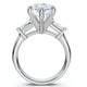 5 1/2Ct Certified Pear & Baguette Diamond Engagement Ring Gold Lab grown (G/VS2)