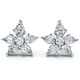 2Ct Pear Shape Cluster Diamond Earrings 14k Gold Lab Grown Women's