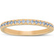 1/4 Ct Lab Grown Diamond EX3 Wedding Ring 10k Yellow Gold