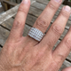Men's 2Ct Diamond Ring Gold Multi Row Wedding Anniversary Band Lab Grown