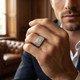 Men's 1Ct Diamond Nugget Ring 10k Gold Lab Grown