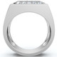Men's 3Ct Square Diamond Fashion Pinky Ring 10k Gold Lab Grown Men's 3Ct Square Diamond Fashion Pinky Ring 10k Gold Lab Grown