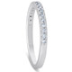 1/4 Ct Lab Grown Diamond EX3 Wedding Ring 10k White Gold