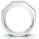 1/2Ct Men's Diamond High Polished Wedding Ring Lab Grown Anniversary Band