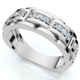 1/3 Ct Mens Lab Grown Diamond Wedding Ring White Gold Anniversary Band