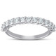 3/4 Ct Diamond Wedding Ring 14k White Gold Lab Grown Eco Friendly