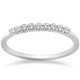 1/4ct Lab Created Diamond Wedding Stackable Ring 14K White Gold