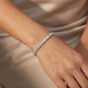 16Ct TW Oval Diamond Tennis Bracelet 14k Gold 7" Lab Grown