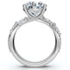 Certified 3 5/8Ct Diamond Engagement Wedding Ring Set 14k Gold Lab Grown
