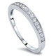 1/5ct Lab Created Diamond Womens Wedding Ring 14K White Gold