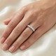 1ct Lab Grown Diamond 5-Stone Wedding Women's 10k White Gold Ring