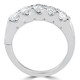 1ct Lab Grown Diamond 5-Stone Wedding Women's 10k White Gold Ring
