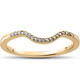 1/16 ct Lab Created Diamond Aria Wedding Curved Contour Ring