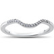 1/16 ct Lab Created Diamond Aria Wedding Curved Contour Ring
