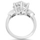 4.00CT Diamond Engagement Ring 14K White Gold Lab Grown