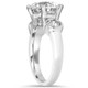 4.00CT Diamond Engagement Ring 14K White Gold Lab Grown