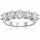 2 Carat 5-Stone Round Lab Grown Diamond Ring 14K White Gold