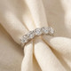 2 Carat 5-Stone Round Lab Grown Diamond Ring 14K White Gold