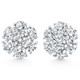 1.00 - 7.00 Ct T.W. Diamond Studs Screw Back Earrings 14k Gold Lab Grown