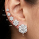 1.00 - 7.00 Ct T.W. Diamond Studs Screw Back Earrings 14k Gold Lab Grown