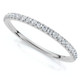 1/4Ct Diamond Wedding Ring Prong Set Stackable Anniversary Band Gold Lab Grown