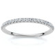 1/4Ct Diamond Wedding Ring Prong Set Stackable Anniversary Band Gold Lab Grown