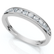 1/4Ct Lab Grown Channel Set Diamond Wedding Ring 14k Gold or Platinum