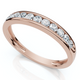 1/4Ct Lab Grown Channel Set Diamond Wedding Ring 14k Gold or Platinum
