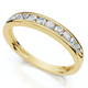 1/4Ct Lab Grown Channel Set Diamond Wedding Ring 14k Gold or Platinum