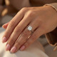 Certified 2Ct Cushion Solitaire Diamond Engagement Ring 14k Gold Lab Grown