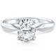 Certified 2Ct Cushion Solitaire Diamond Engagement Ring 14k Gold Lab Grown